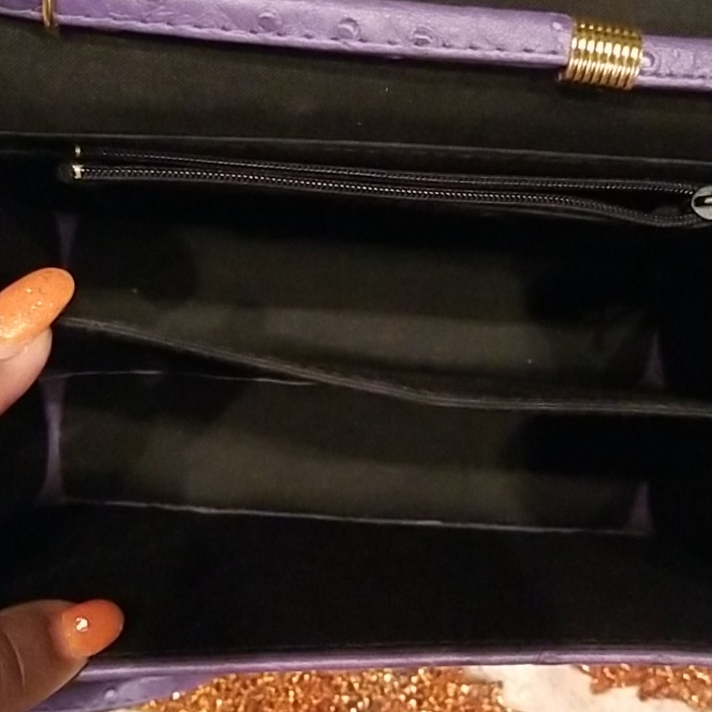 Vintage Elka Embossed Faux Ostrich Shoulder Bag - Picture 8 of 8